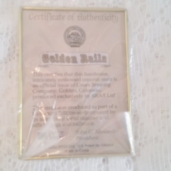 Coors Golden Rails stein - Picture 10 of 15